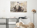 Poster Carefree - retro black bicycle against a wall painted with children 130457 additionalThumb 6