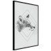Poster Sly Fox - portrait of an animal in sketch form on a solid background 130757 additionalThumb 11