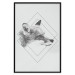 Poster Sly Fox - portrait of an animal in sketch form on a solid background 130757 additionalThumb 16