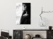 Canvas Blissful Moment (1-piece) Vertical - black and white woman at the window 132257 additionalThumb 3