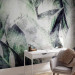 Wall Mural Eclectic jungle - plant motif with exotic leaves with texture 135357 additionalThumb 4