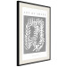 Wall Poster Art of Shape - English texts and a white plant on a gray background 135657 additionalThumb 10