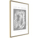 Wall Poster Art of Shape - English texts and a white plant on a gray background 135657 additionalThumb 8