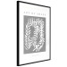 Wall Poster Art of Shape - English texts and a white plant on a gray background 135657 additionalThumb 7