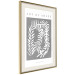 Wall Poster Art of Shape - English texts and a white plant on a gray background 135657 additionalThumb 9