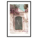 Wall Poster Charming Alley - architecture of a wall with a green entrance in the sunlight 135757 additionalThumb 17