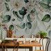 Wall Mural Hanging gardens - plant motif with hanging flowers and retro leaves 135957 additionalThumb 6