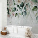 Wall Mural Hanging gardens - plant motif with hanging flowers and retro leaves 135957 additionalThumb 8