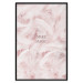 Wall Poster Pink Feathers - fluffy pastel composition with English text 136457 additionalThumb 12