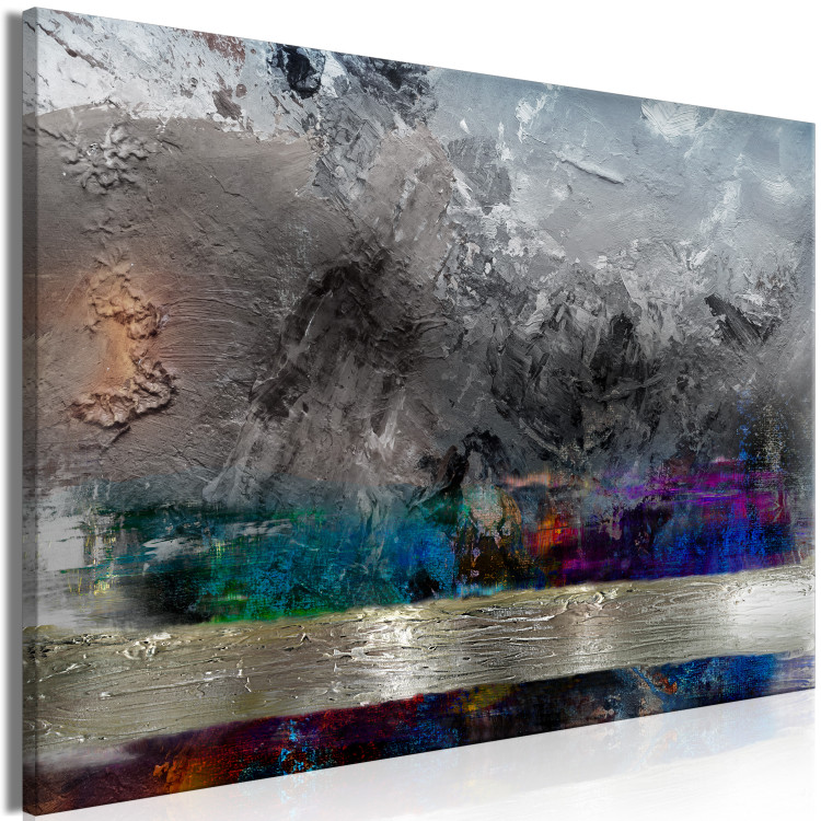 Canvas First Frost (1-piece) Wide - expressionistic-style abstraction 137857 additionalImage 2