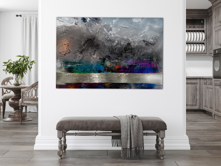 Canvas First Frost (1-piece) Wide - expressionistic-style abstraction 137857 additionalImage 3