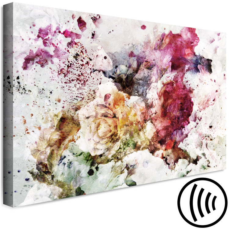 Canvas Art Print Colorful Nature Expression (1-piece) Wide - floral abstraction 142257 additionalImage 6