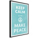 Poster Keep Calm Make Peace [Poster] 142457 additionalThumb 6
