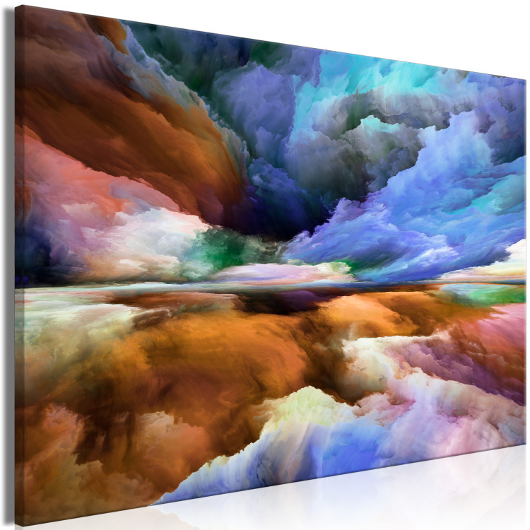 Canvas Print Colorful World (1-piece) Wide - third variant - cool abstraction 143357 additionalImage 2