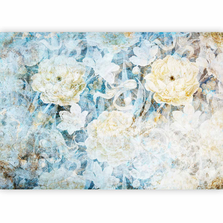 Wall Mural Memories power - composition of flowers on a plant background in vintage style 144357 additionalImage 5