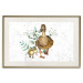 Wall Poster The Family of Ducks - Cute Painted Animals and Plants on the Background With Splashes 145757 additionalThumb 25