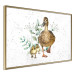 Wall Poster The Family of Ducks - Cute Painted Animals and Plants on the Background With Splashes 145757 additionalThumb 7