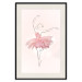 Wall Poster Dancer - Lineart of a Ballerina in a Dress Made of Pink Flower Petals 148557 additionalThumb 26