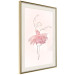 Wall Poster Dancer - Lineart of a Ballerina in a Dress Made of Pink Flower Petals 148557 additionalThumb 9