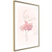 Wall Poster Dancer - Lineart of a Ballerina in a Dress Made of Pink Flower Petals 148557 additionalThumb 10