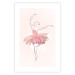 Wall Poster Dancer - Lineart of a Ballerina in a Dress Made of Pink Flower Petals 148557 additionalThumb 22