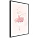Wall Poster Dancer - Lineart of a Ballerina in a Dress Made of Pink Flower Petals 148557 additionalThumb 7