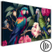 Canvas Print Tropical Birds - Exotic Parrots Among Blooming Trees 149857 additionalThumb 6