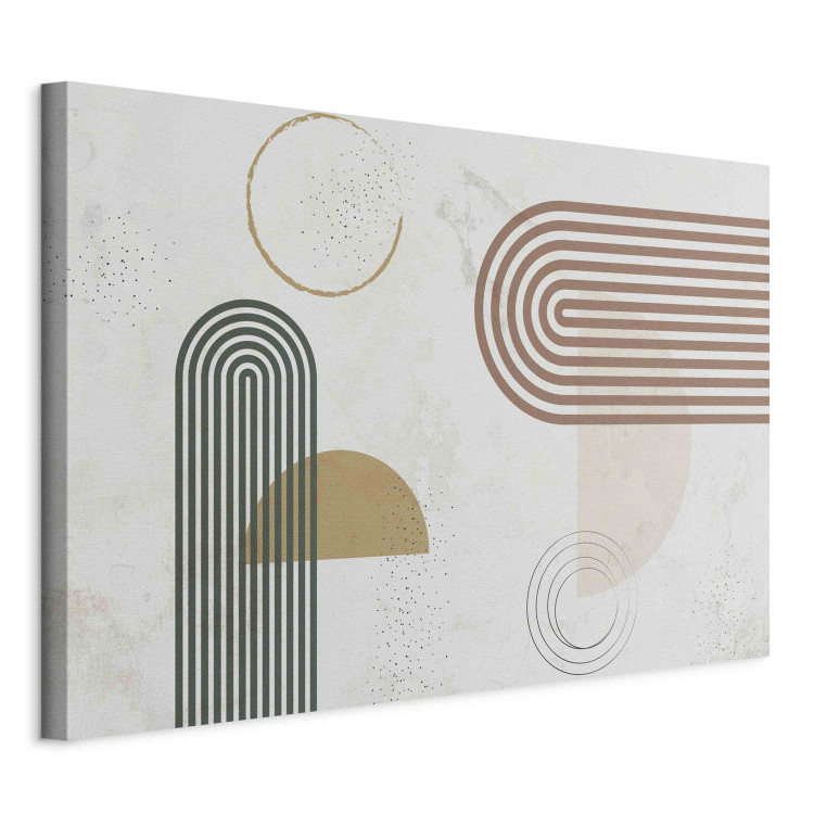 Large canvas print Harmonious Shapes - Abstract With Figures in Muted Colors [Large Format] 151257 additionalImage 3