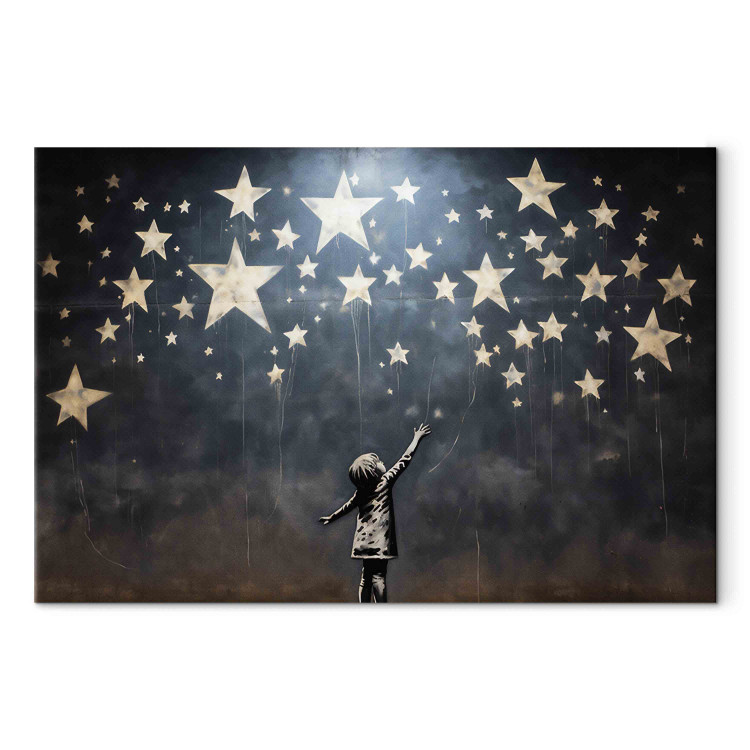 Canvas Falling Stars - A Mural Inspired by Banksy’s Work 151757 additionalImage 7