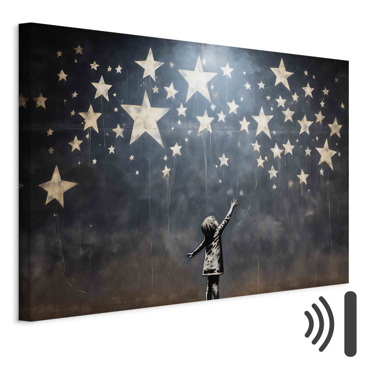 Canvas Falling Stars - A Mural Inspired by Banksy’s Work 151757 additionalImage 8