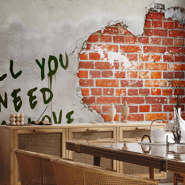 Wall Mural Love is all you need - Artistic Mural with Text and Love Motif 60757 additionalImage 7