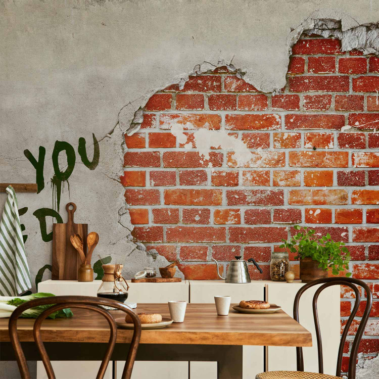 Wall Mural Love is all you need - Artistic Mural with Text and Love Motif 60757 additionalImage 6