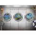 Wall Mural View of Marine Animals - Illusion of windows in a silver submarine 61257 additionalThumb 3