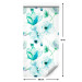Modern Wallpaper Turquoise Flowers 89757 additionalThumb 7