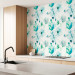 Modern Wallpaper Turquoise Flowers 89757 additionalThumb 9
