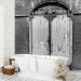 Wall Mural Door on brick - urban architecture in black and white style 89857 additionalThumb 8