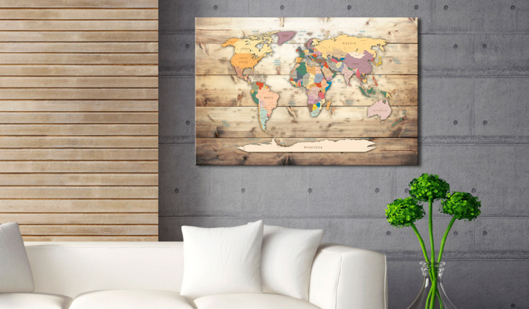 Cork Pinboard The World at Your Fingertips [Cork Map] 92157 additionalImage 3