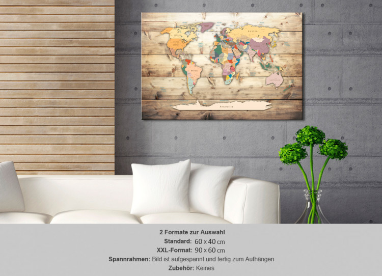 Cork Pinboard The World at Your Fingertips [Cork Map] 92157 additionalImage 7