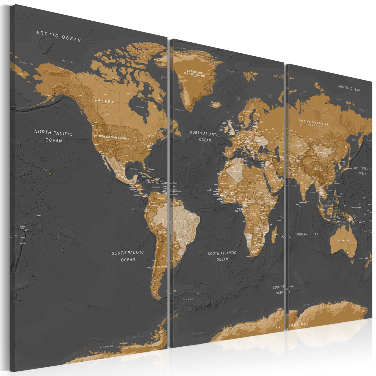Canvas Print World Map: Modern Aesthetics 94557 additionalImage 2
