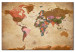 Decorative Pinboard World Map: Brown Elegance [Cork Map] 96057 additionalThumb 2