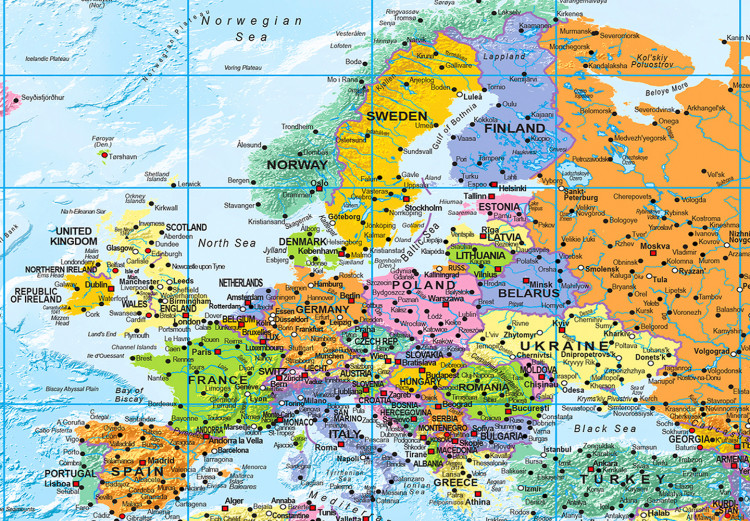 Cork Pinboard World: Colourful Map II [Cork Map] 98057 additionalImage 6