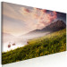 Canvas Art Print Lake Sayram (1-part) Narrow - Meadow Landscape with Mountain View 108467 additionalThumb 2