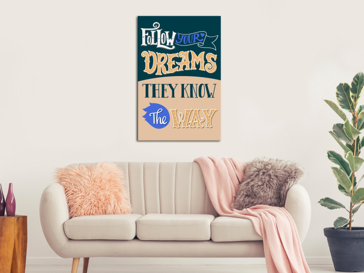 Canvas Follow Your Dreams (1 Part) Vertical 114267 additionalImage 3