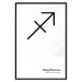 Wall Poster Sagittarius - simple black and white composition with zodiac sign and text 117067 additionalThumb 17