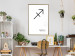 Wall Poster Sagittarius - simple black and white composition with zodiac sign and text 117067 additionalThumb 15