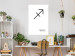 Wall Poster Sagittarius - simple black and white composition with zodiac sign and text 117067 additionalThumb 4