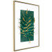 Wall Poster Exclusive Nature - composition on white with emerald-golden leaf 117567 additionalThumb 6