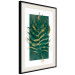 Wall Poster Exclusive Nature - composition on white with emerald-golden leaf 117567 additionalThumb 3