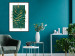 Wall Poster Exclusive Nature - composition on white with emerald-golden leaf 117567 additionalThumb 5