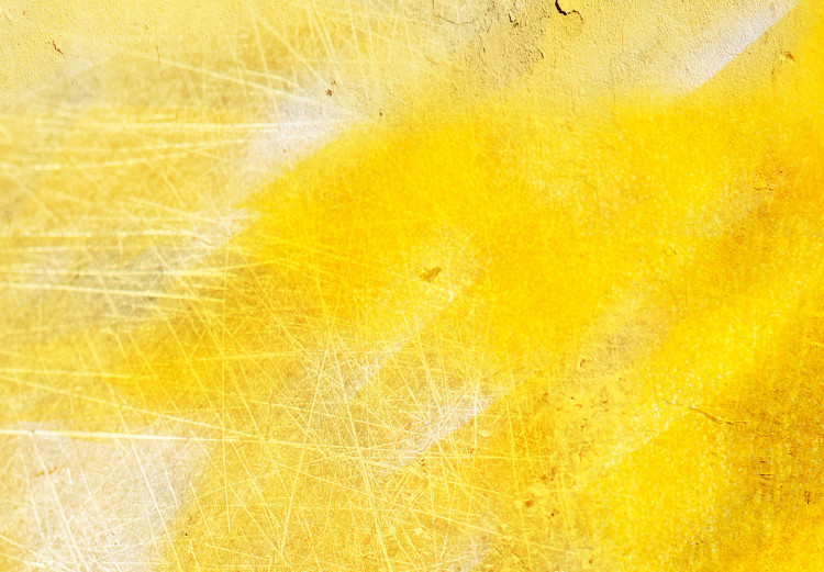 Poster Sunny Heart - abstraction with a love symbol in shades of yellow 117767 additionalImage 9